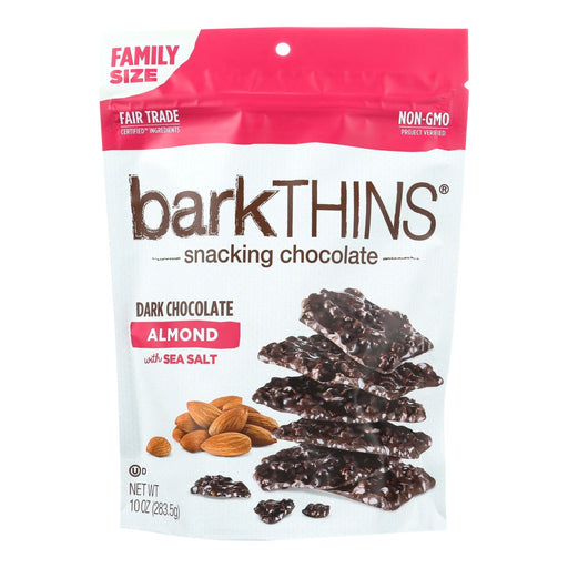 Bark Thins Snacking Dark Chocolate - Almond With Sea Salt - Case Of 9 - 10 Oz. Biskets Pantry 