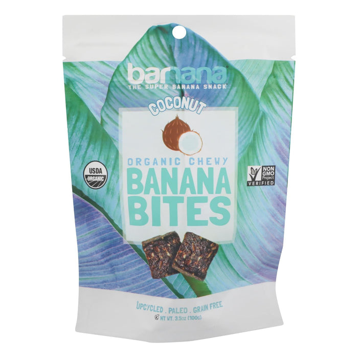 Barnana Chewy Banana Bites - Organic Coconut - Case Of 12 - 3.5 Oz. Biskets Pantry 