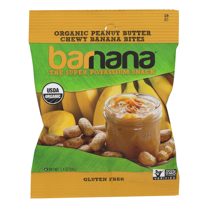 Barnana Organic Chewy Banana Bites - Peanut Butter - Case Of 12 - 1.4 Oz Biskets Pantry 