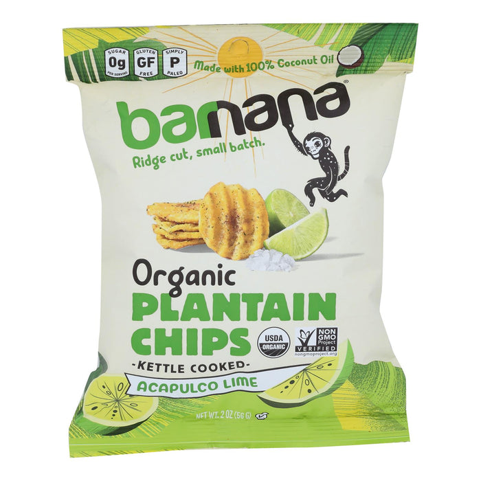 Barnana - Plantn Chips Acaplc Lme - Case Of 6-2 Oz Biskets Pantry 