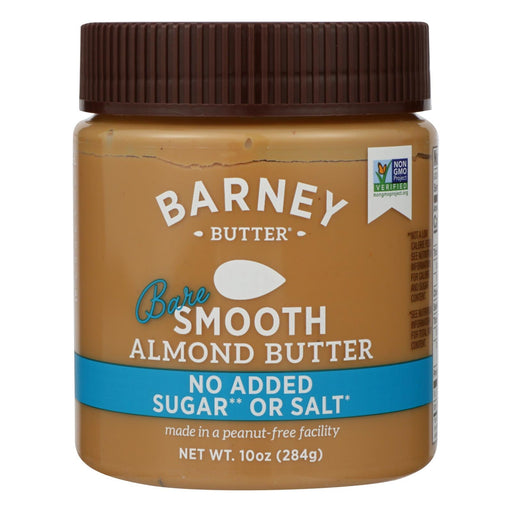 Barney Butter - Almond Butter - Bare Smooth - Case Of 6 - 10 Oz. Biskets Pantry 