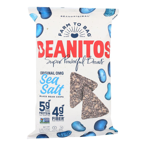 Beanitos - Black Bean Chips - Sea Salt - Case Of 6 - 5 Oz. Biskets Pantry 