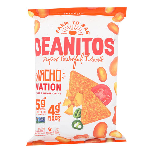 Beanitos - White Bean Chips - Nacho Nation - Case Of 6 - 4.5 Oz. Biskets Pantry 
