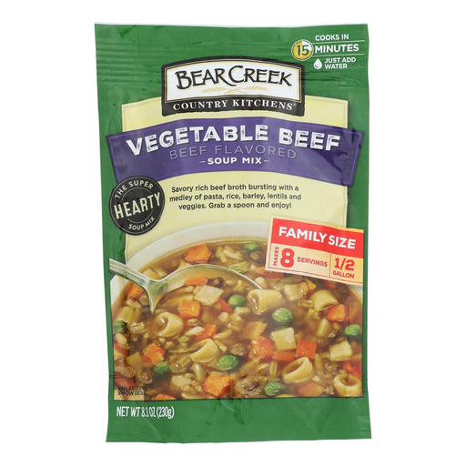 Bear Creek - Soup Mix Vegetable Beef - Case Of 6-8.1 Oz Biskets Pantry 