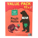 Bear - Fruit Rolls Strwbrry 12pk - Case Of 5-8.5 Oz Biskets Pantry 