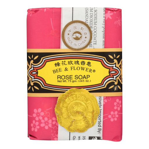 Bee And Flower Soap Rose - 2.65 Oz - Case Of 12 Biskets Pantry 