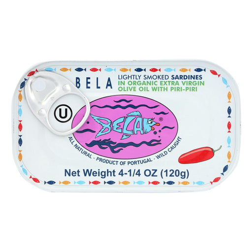 Bela-olhao Sardines - Sardines Piri Piri Smoke - Case Of 12-4.23 Oz Biskets Pantry 