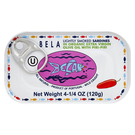 Bela-olhao Sardines - Sardines Piri Piri Smoke - Case Of 12-4.23 Oz Biskets Pantry 