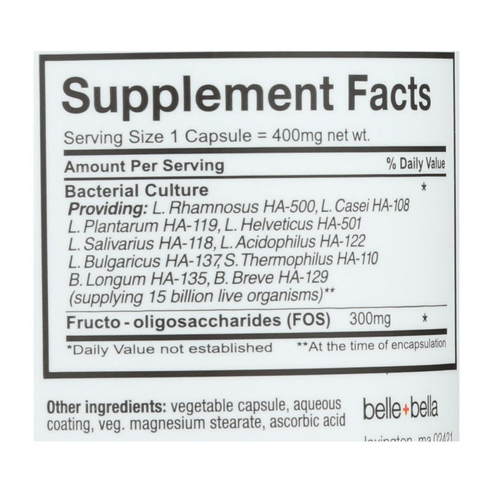 Belle And Bella Ultra 10 Probiotic - Maximum Strength - 60 Capsules Biskets Pantry 