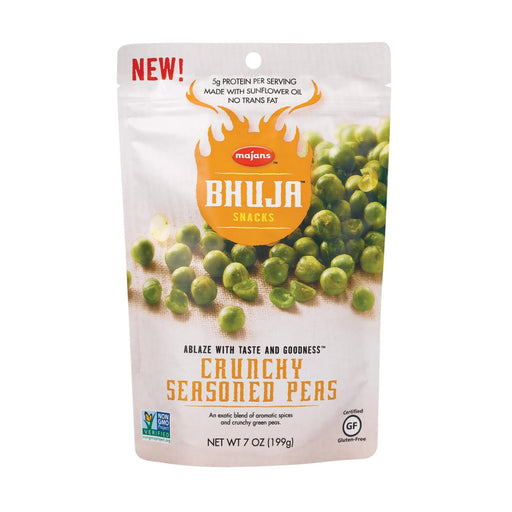 Bhuja Snacks - Crunchy Seasoned Peas - Case Of 6 - 7 Oz. Biskets Pantry 