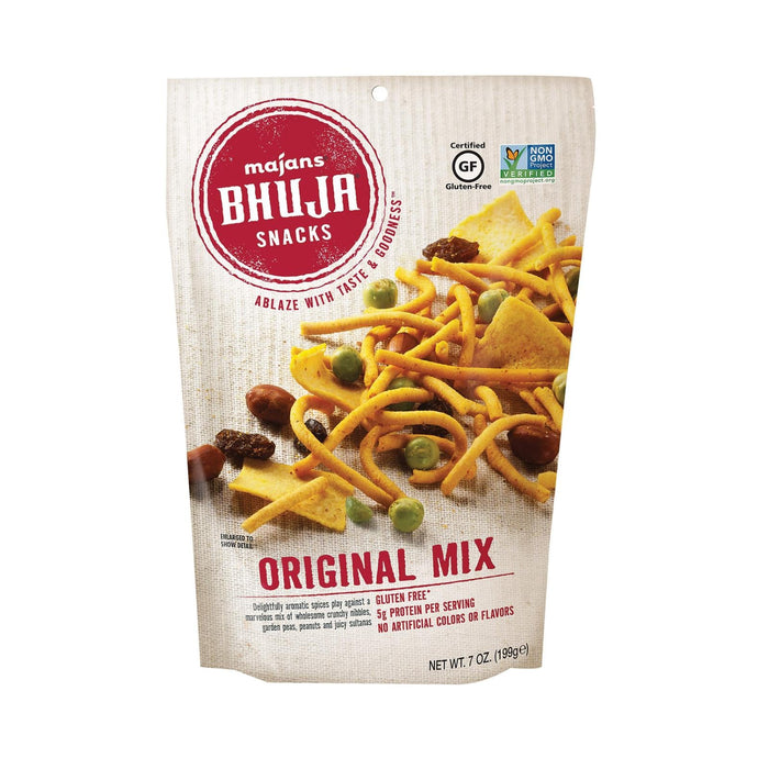 Bhuja Snacks - Original Mix - Case Of 6 - 7 Oz. Biskets Pantry 