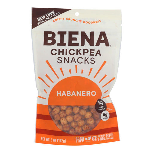Biena Chickpea Snacks - Habanero - Case Of 8 - 5 Oz. Biskets Pantry 
