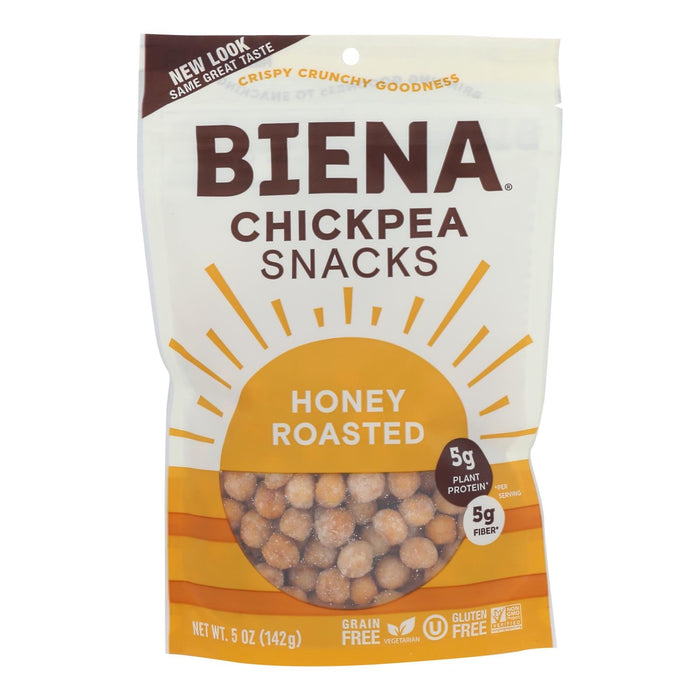 Biena Chickpea Snacks - Honey Roasted - Case Of 8 - 5 Oz. Biskets Pantry 