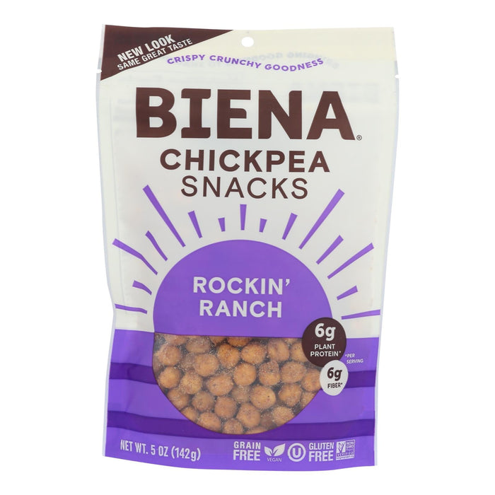Biena Chickpea Snacks - Rockin' Ranch - Case Of 8 - 5 Oz. Biskets Pantry 