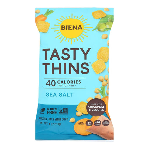 Biena Llc - Tasty Thins Sea Salt - Case Of 12-4 Oz Biskets Pantry 