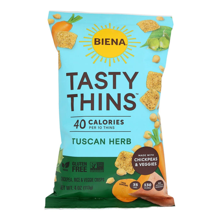 Biena Llc - Tasty Thins Tuscan Herb - Case Of 12-4 Oz Biskets Pantry 