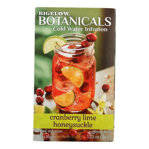 Bigelow Botanicals - Tea Cranberry Lime Hnysckl - Case Of 6-18 Bag Biskets Pantry 