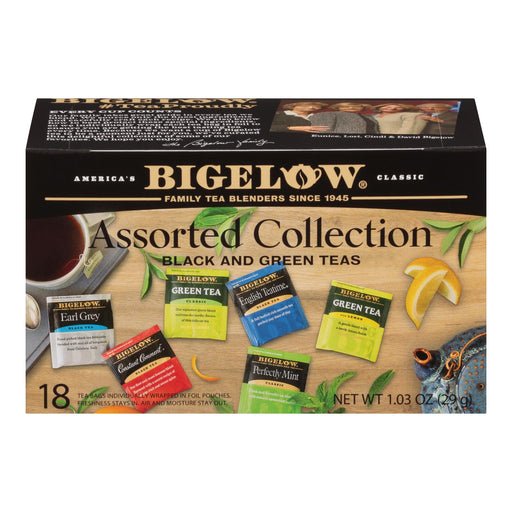 Bigelow Tea Assorted Tea - 6 Variety - Case Of 6 - 18 Bag Biskets Pantry 