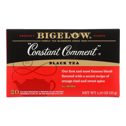 Bigelow Tea Constant Comment Black Tea - Case Of 6 - 20 Bags Biskets Pantry 