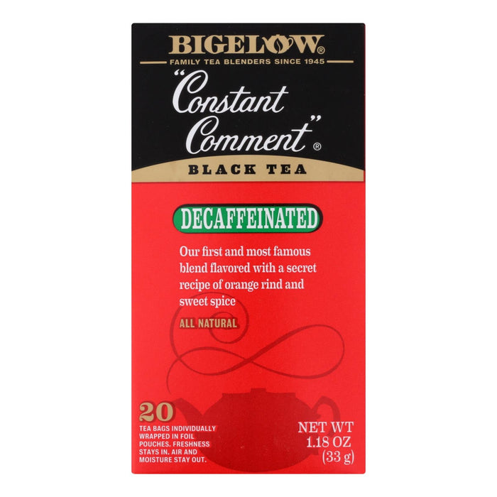 Bigelow Tea Constant Comment Decaffeinated Black Tea - Case Of 6 - 20 Bags Biskets Pantry 