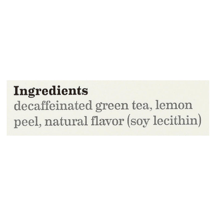 Bigelow Tea Decaffeinated Tea - Green Tea With Lemon - Case Of 6 - 20 Bag Biskets Pantry 