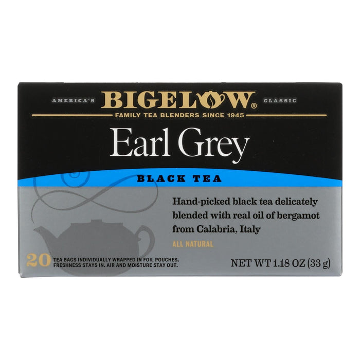 Bigelow Tea Earl Grey Black Tea - Case Of 6 - 20 Bags Biskets Pantry 