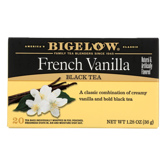 Bigelow Tea French Vanilla Black Tea - Case Of 6 - 20 Bags Biskets Pantry 