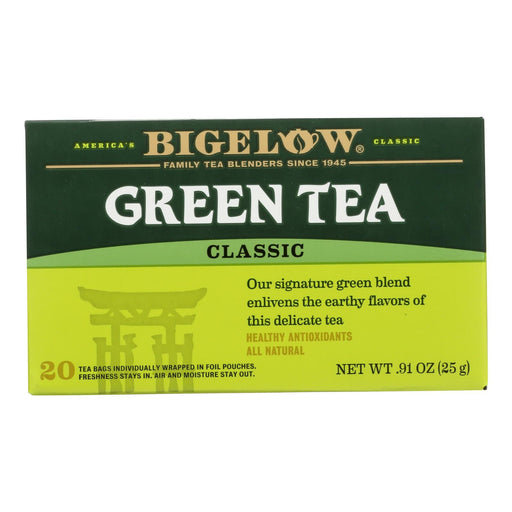 Bigelow Tea Green Tea - Classic - Case Of 6 - 20 Bag Biskets Pantry 