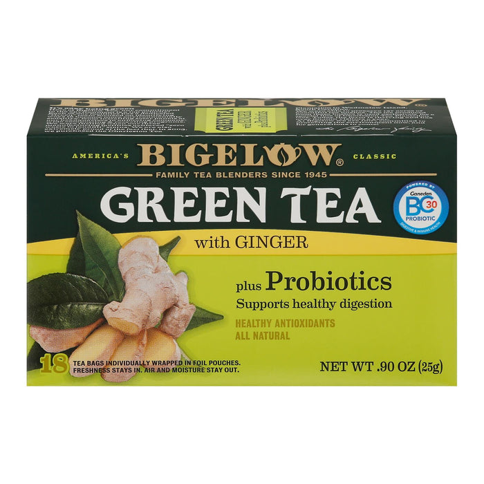 Bigelow Tea Green Tea With Ginger - Case Of 6 - 18 Bag Biskets Pantry 