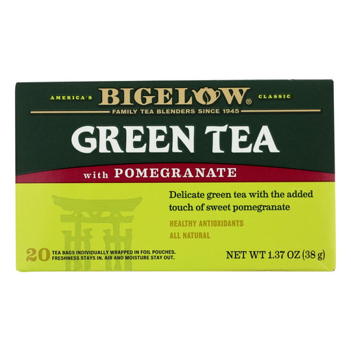 Bigelow Tea Green Tea - With Pomegranate - Case Of 6 - 20 Bag Biskets Pantry 