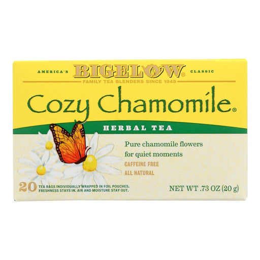 Bigelow Tea Herbal Tea - Cozy Chamomile - Case Of 6 - 20 Bag Biskets Pantry 