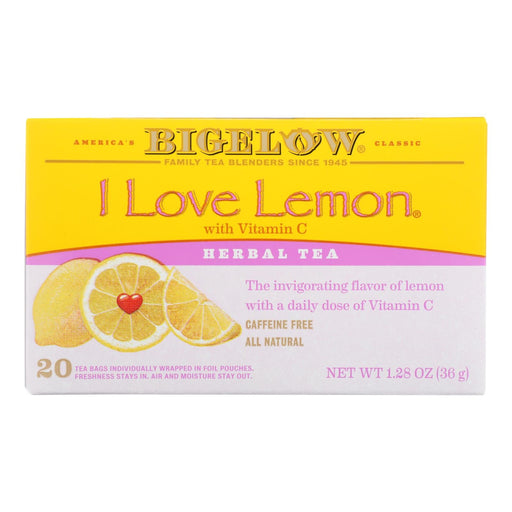 Bigelow Tea I Love Lemon Herb Tea - Case Of 6 - 20 Bag Biskets Pantry 