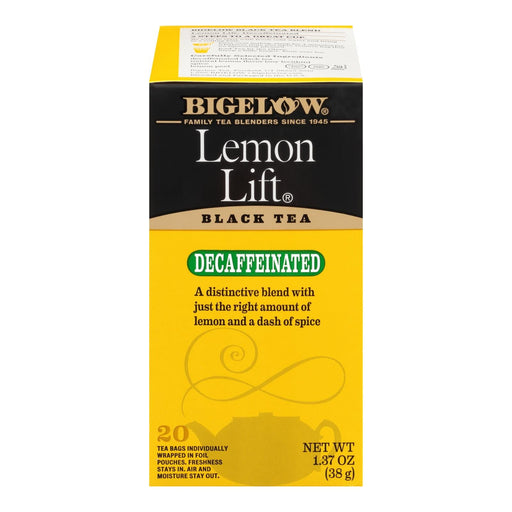 Bigelow Tea Lemon Lift Decaffeinated Black Tea - Case Of 6 - 20 Bags Biskets Pantry 