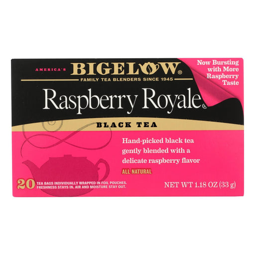 Bigelow Tea Raspberry Royale Black Tea - Case Of 6 - 20 Bags Biskets Pantry 