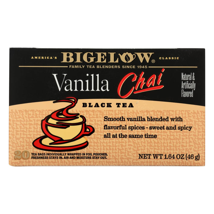 Bigelow Tea Tea - Chai Vanilla - Case Of 6 - 20 Bag Biskets Pantry 