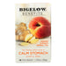 Bigelow Tea Tea - Ginger Peach Stedy Stomach - Case Of 6 - 18 Bag Biskets Pantry 