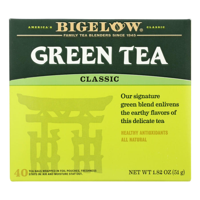 Bigelow Tea Tea - Green - Case Of 6 - 40 Bag Biskets Pantry 