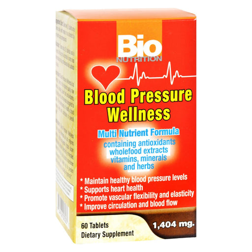 Bio Nutrition - Blood Pressure Wellness - 60 Tablets Biskets Pantry 