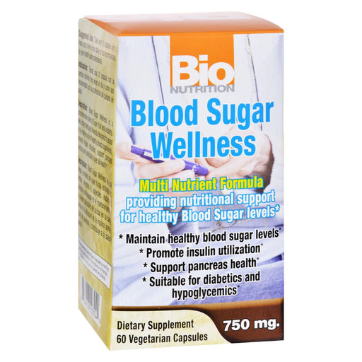 Bio Nutrition - Blood Sugar Wellness - 60 Vegetarian Capsules Biskets Pantry 
