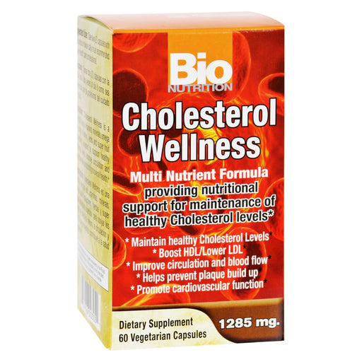 Bio Nutrition - Cholesterol Wellness - 60 Vegetarian Capsules Biskets Pantry 