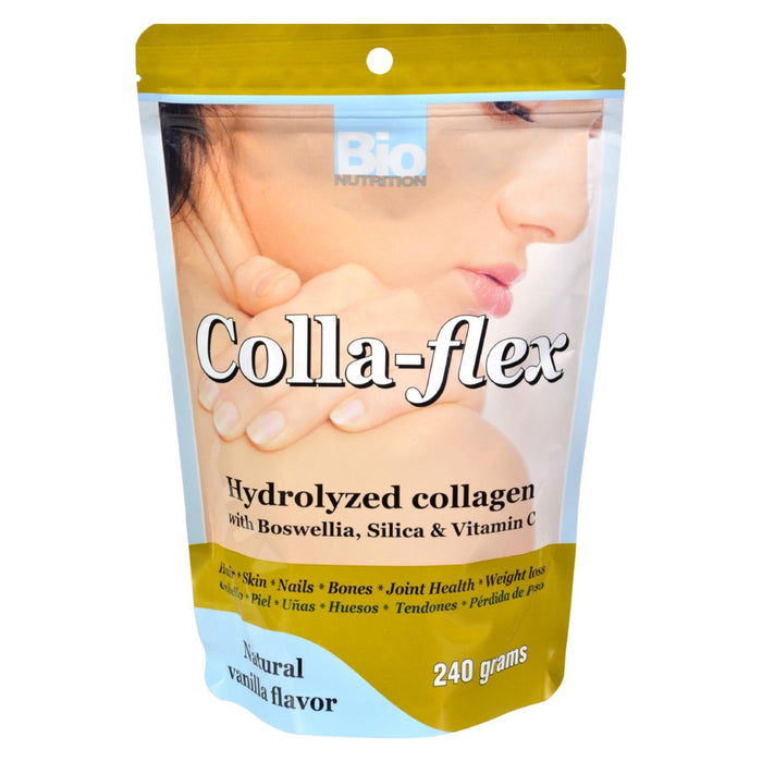 Bio Nutrition - Colla-flex Hydrolyzed Collagen Natural Vanilla - 240 G Biskets Pantry 