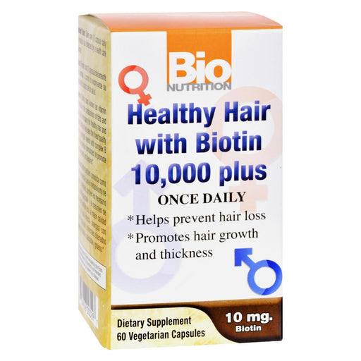 Bio Nutrition - Healthy Hair With Biotin - 60 Ct Biskets Pantry 