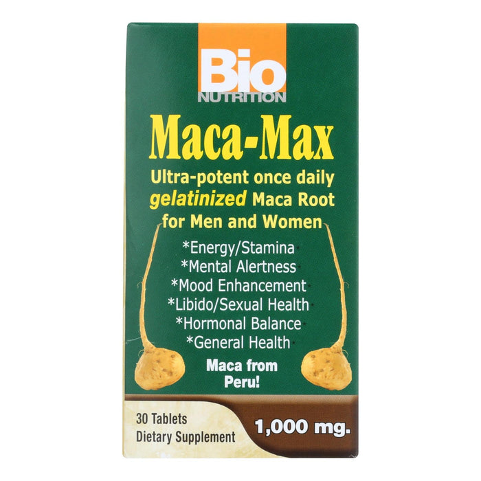 Bio Nutrition - Maca-max - 1000 Mg - 30 Tablets Biskets Pantry 