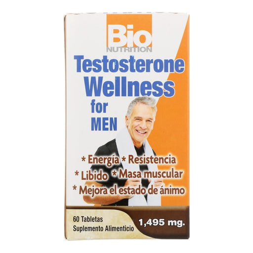 Bio Nutrition - Testosterone Wellness For Men - 60 Tablets Biskets Pantry 