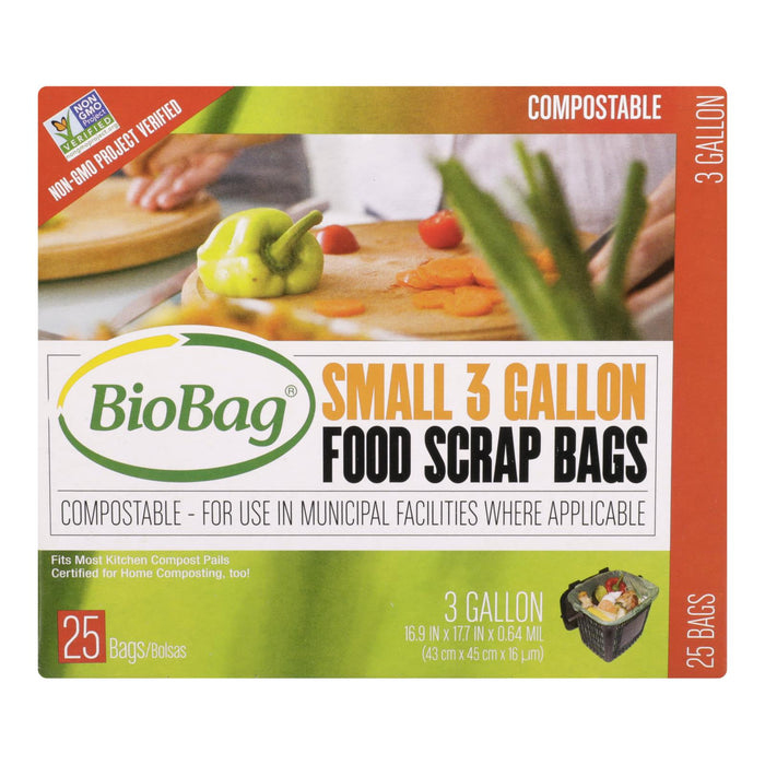 Biobag - 3 Gallon Compost/waste Bags - Case Of 12 - 25 Count Biskets Pantry 
