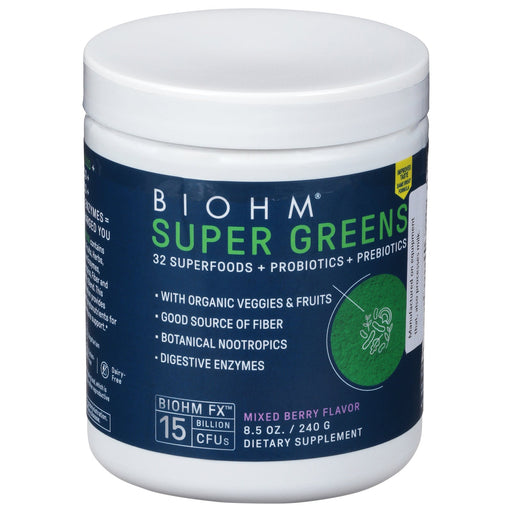 Biohm - Super Greens - 1 Each -8.5 Oz Biskets Pantry 
