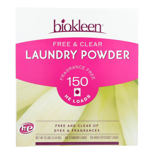Biokleen Laundry Powder - Free And Clear - 10 Lb Biskets Pantry 