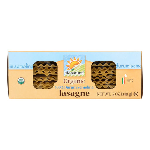 Bionaturae Durum Semolina - Lasagna - Case Of 12 - 12 Oz. Biskets Pantry 