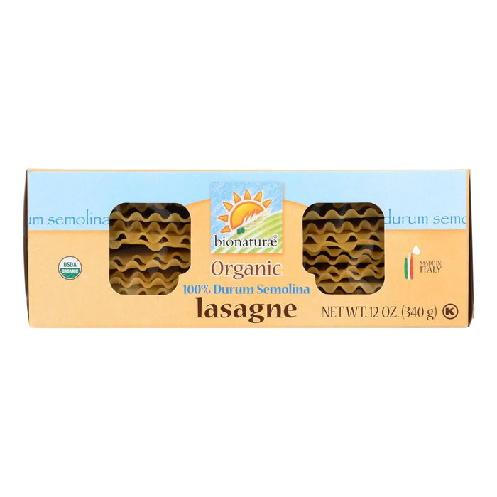 Bionaturae Durum Semolina - Lasagna - Case Of 12 - 12 Oz. Biskets Pantry 