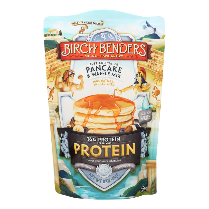 Birch Benders - Pancake And Waffle Mix - Protein - Case Of 6 - 16 Oz Biskets Pantry 